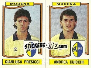Sticker Enio Bonaldi / Andrea Bergamo - Calciatori 1990-1991 n. 428 - Panini