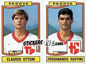 Cromo Claudio Ottoni / Ferdinando Ruffini - Calciatori 1990-1991 n. 435 - Panini