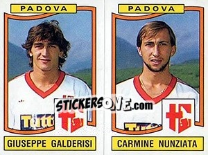 Cromo Giuseppe Galderisi / Carmine Nunziata - Calciatori 1990-1991 - Panini