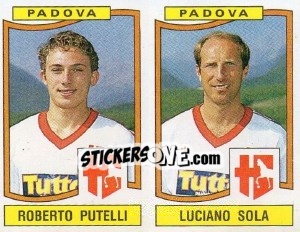 Sticker Roberto Putelli / Luciano Sola - Calciatori 1990-1991 n. 438 - Panini