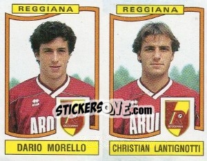 Sticker Dario Morello / Christian Lantignotti - Calciatori 1990-1991 n. 453 - Panini