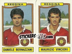 Sticker Daniele Bernazzani / Maurizio Vincioni - Calciatori 1990-1991 n. 459 - Panini