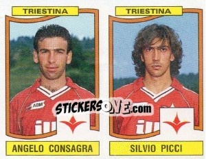 Sticker Angelo Consagra / Silvio Picci - Calciatori 1990-1991 n. 483 - Panini
