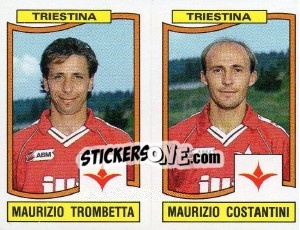 Sticker Maurizio Trombetta / Maurizio Costantini - Calciatori 1990-1991 - Panini