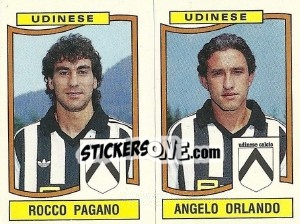 Sticker Rocco Pagano / Angelo Orlando - Calciatori 1990-1991 n. 492 - Panini