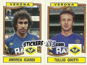 Figurina Andrea Icardi / Tullio Gritti - Calciatori 1990-1991 - Panini