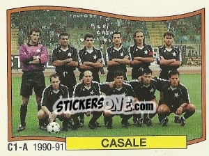 Figurina Squadra Casale - Calciatori 1990-1991 - Panini