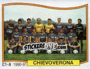 Cromo Squadra ChievoVerona - Calciatori 1990-1991 n. 516 - Panini