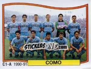 Figurina Squadra Como - Calciatori 1990-1991 - Panini