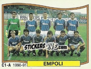 Figurina Squadra Empoli - Calciatori 1990-1991 - Panini