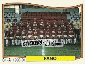 Sticker Squadra Fano - Calciatori 1990-1991 - Panini