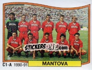 Figurina Squadra Mantova - Calciatori 1990-1991 - Panini
