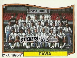 Sticker Squadra Pavia - Calciatori 1990-1991 - Panini