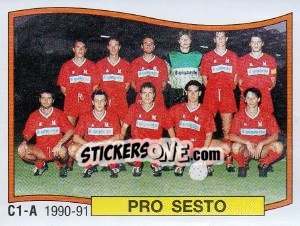 Figurina Squadra Pro Sesto - Calciatori 1990-1991 - Panini