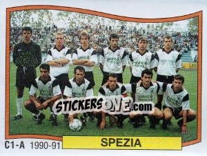 Sticker Squadra Spezia - Calciatori 1990-1991 - Panini