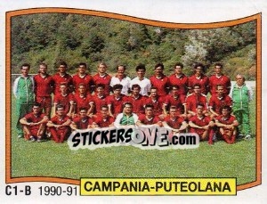 Cromo Squadra Campania Puteolana - Calciatori 1990-1991 - Panini