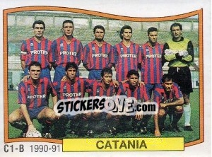 Figurina Squadra Catania - Calciatori 1990-1991 - Panini