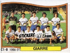 Figurina Squadra Giarre - Calciatori 1990-1991 - Panini