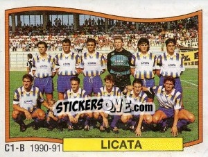 Sticker Squadra Licata - Calciatori 1990-1991 - Panini