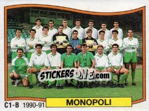 Figurina Squadra Monopoli - Calciatori 1990-1991 - Panini