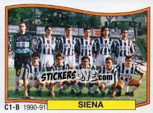 Figurina Squadra Siena - Calciatori 1990-1991 - Panini