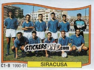 Cromo Squadra Siracusa - Calciatori 1990-1991 - Panini