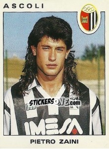 Sticker Pietro Zaini - Calciatori 1991-1992 n. 12 - Panini