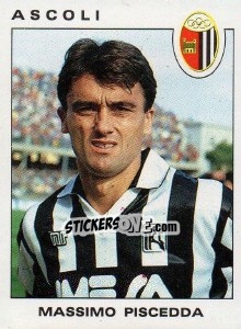 Sticker Massimo Piscedda - Calciatori 1991-1992 - Panini