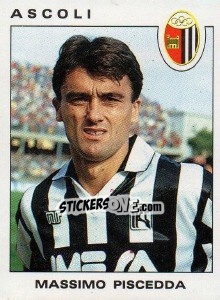 Cromo Massimo Piscedda - Calciatori 1991-1992 n. 14 - Panini