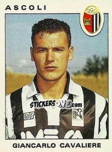 Sticker Carlo Cavaliere - Calciatori 1991-1992 - Panini