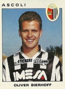 Sticker Oliver Bierhoff - Calciatori 1991-1992 n. 17 - Panini