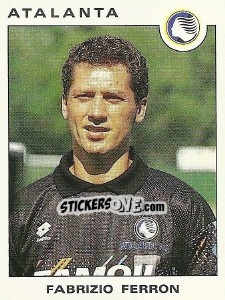 Sticker Fabrizio Ferron - Calciatori 1991-1992 n. 20 - Panini