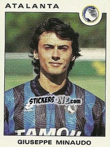 Sticker Giuseppe Minaudo - Calciatori 1991-1992 n. 21 - Panini