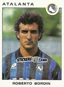 Sticker Roberto Bordin - Calciatori 1991-1992 - Panini