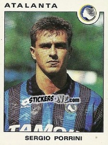 Sticker Sergio Porrini - Calciatori 1991-1992 n. 25 - Panini