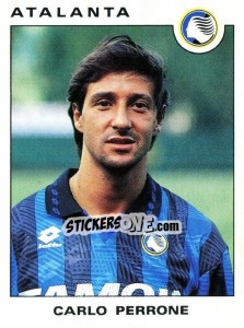 Sticker Carlo Perrone - Calciatori 1991-1992 n. 26 - Panini