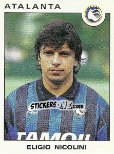 Sticker Eligio Nicolini - Calciatori 1991-1992 - Panini