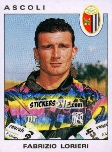 Cromo Fabrizio Lorieri - Calciatori 1991-1992 - Panini