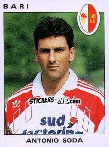 Sticker Antonio Soda - Calciatori 1991-1992 n. 48 - Panini