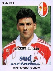 Sticker Antonio Soda - Calciatori 1991-1992 - Panini