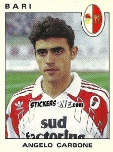 Figurina Angelo Carbone - Calciatori 1991-1992 - Panini