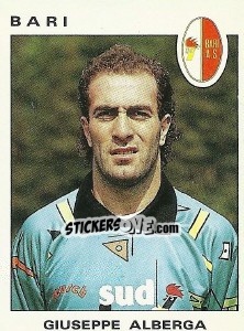 Cromo Giuseppe Alberga - Calciatori 1991-1992 - Panini