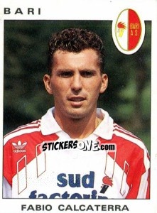 Sticker Fabio Calcaterra - Calciatori 1991-1992 n. 53 - Panini