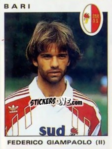 Sticker Federico Giampaolo - Calciatori 1991-1992 - Panini
