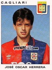 Sticker Josè Oscar Herrera - Calciatori 1991-1992 n. 61 - Panini