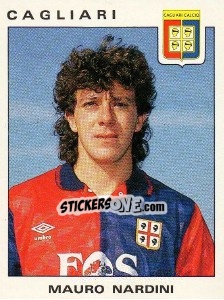 Sticker Mauro Nardini - Calciatori 1991-1992 n. 63 - Panini