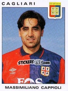 Sticker Massimiliano Cappioli - Calciatori 1991-1992 n. 64 - Panini