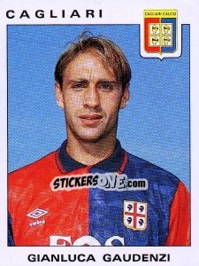 Sticker Gianluca Gaudenzi - Calciatori 1991-1992 n. 65 - Panini