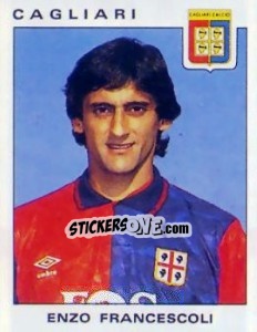 Sticker Enzo Francescoli - Calciatori 1991-1992 n. 68 - Panini