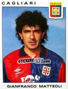 Sticker Gianfranco Matteoli - Calciatori 1991-1992 n. 69 - Panini